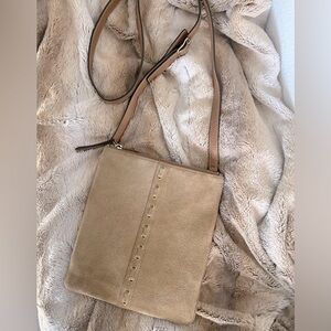 Coach suede cross body bag